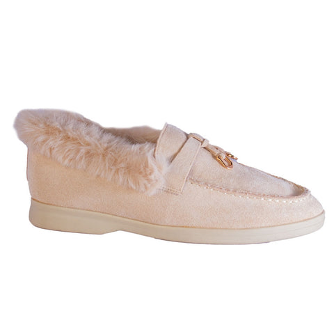 Europeon Union Women Beige Chamois Shoes #2380