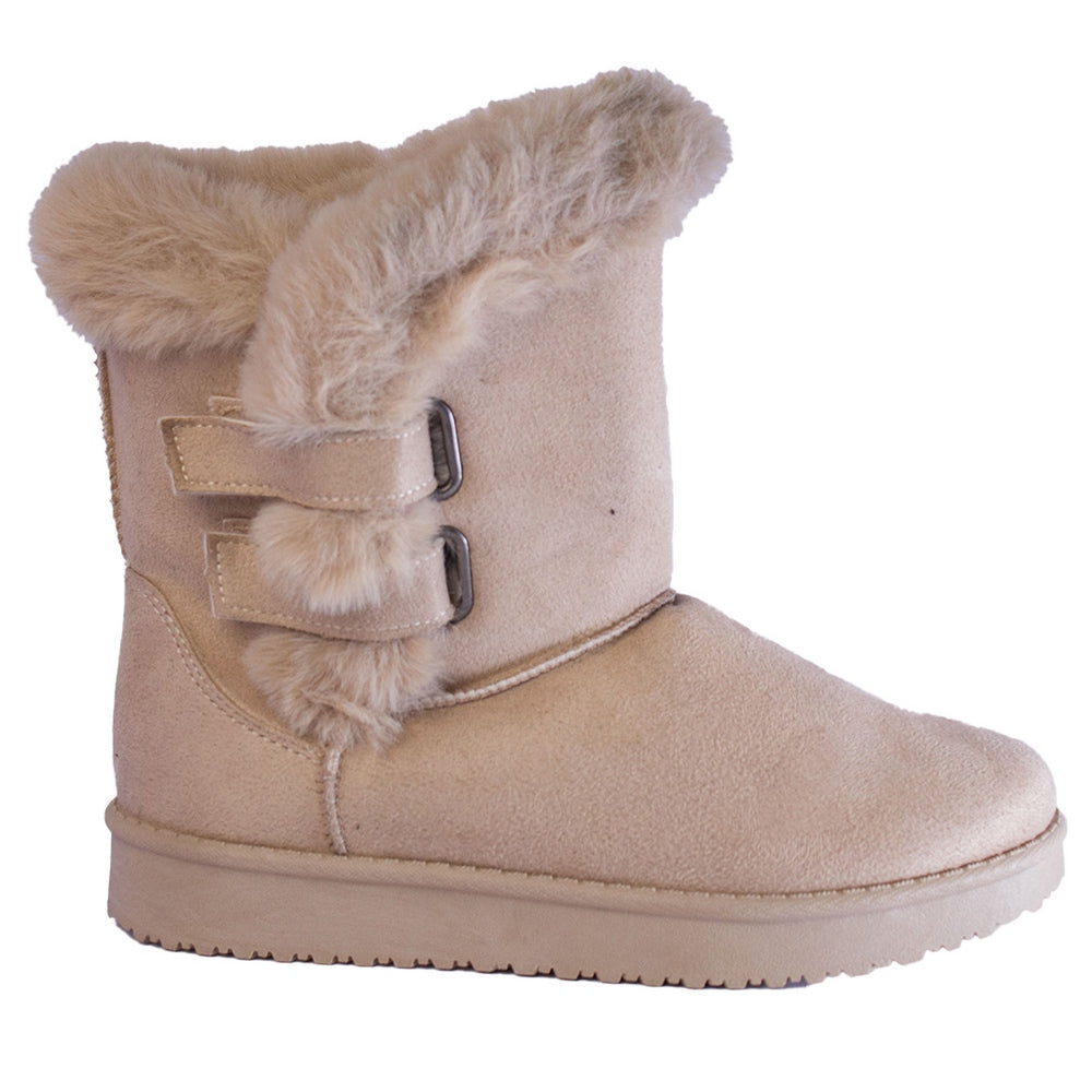 Europeon Union Women Beige Chamois Half Boot #2406