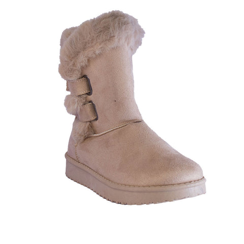 Europeon Union Women Beige Chamois Half Boot #2406