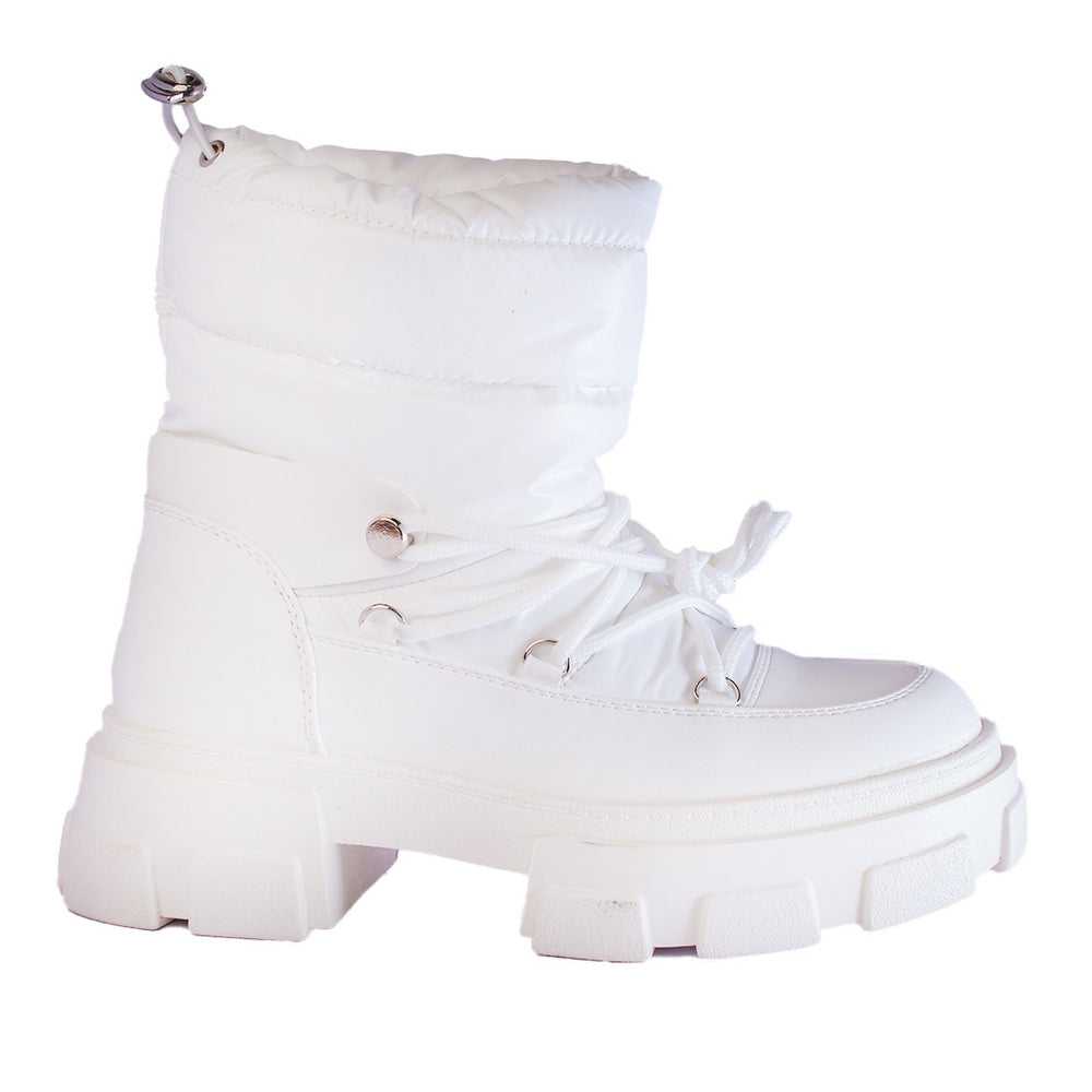 Europeon Union Women White Water Proof Half Boot #2415
