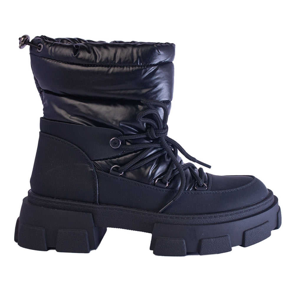 Europeon Union Women Black Water Proof Half Boot #2417