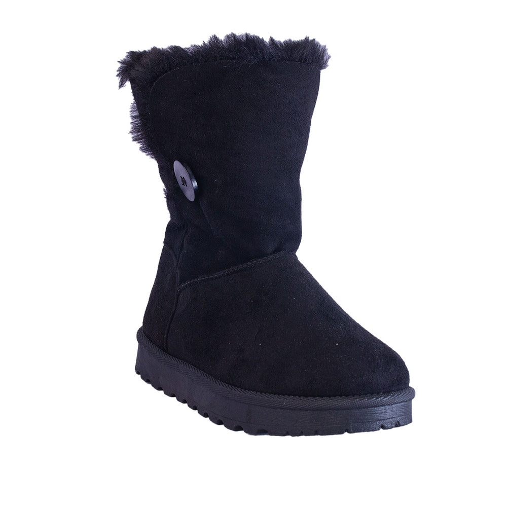 Europeon Union Women Black Chamois Half Boot #2421