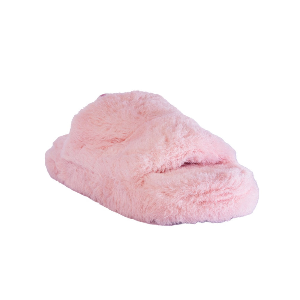 Europeon Union Women Fuchia Fur Slipper #2447