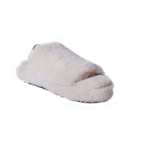 Europeon Union Women Beige Fur Slipper #2448