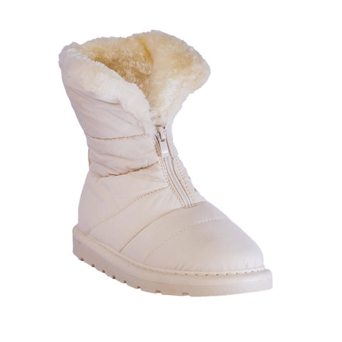 Europeon Union Women Beige Water Proof Half Boot #2474