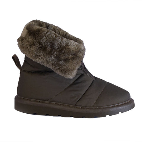 Europeon Union Women Kaki Water Proof Half Boot #2476