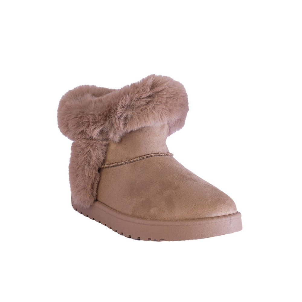 Europeon Union Women Beige Chamois Half Boot #2482