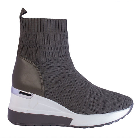 Europeon Union Women Kaki Cloth Half Boot #2510