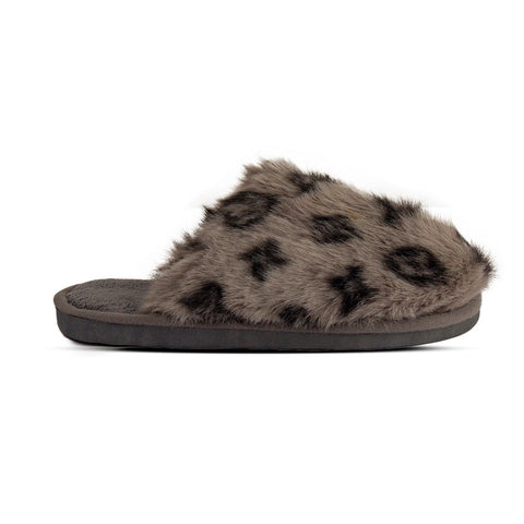 Europeon Union Women Dark Blue Fur Winter Slipper #2547