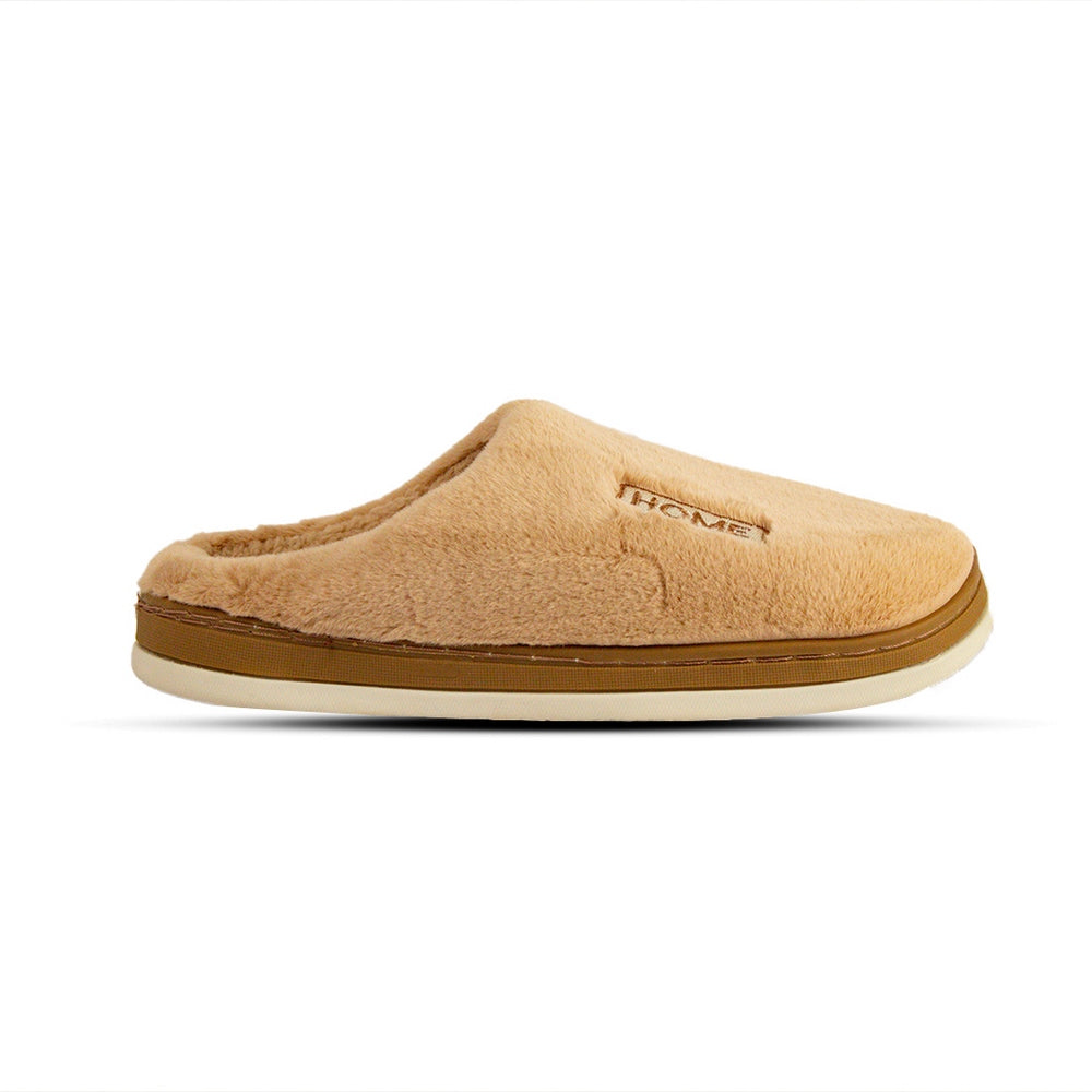 Europeon Union Women Beige Fur Winter Slipper #2549