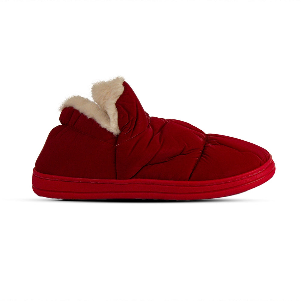 Europeon Union Women Red Fur Winter Slipper #2562