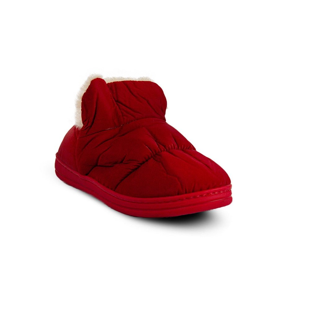 Europeon Union Women Red Fur Winter Slipper #2562