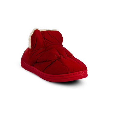 Europeon Union Women Red Fur Winter Slipper #2562