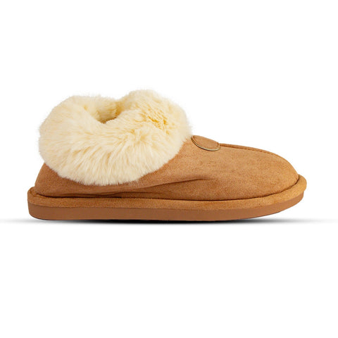 Europeon Union Women Beige Fur Winter Slipper #2576