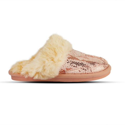 Europeon Union Women Rose Fur Winter Slipper #2584