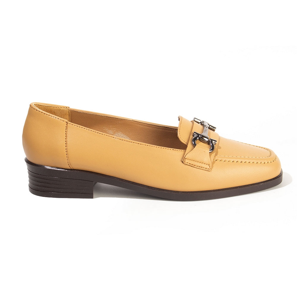 Women Beige Leather Shoes #2591