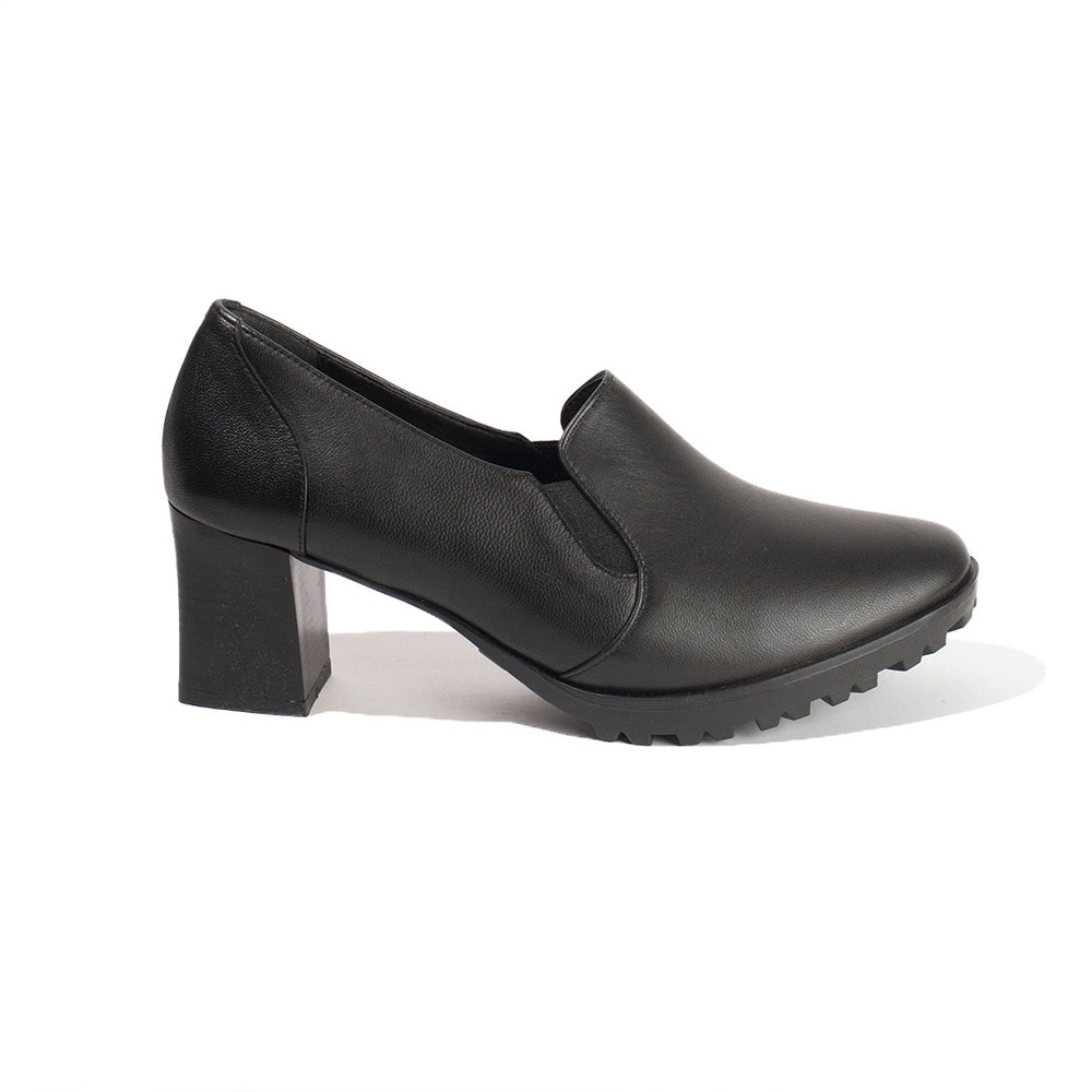 Women Black Leather Shoes #2667