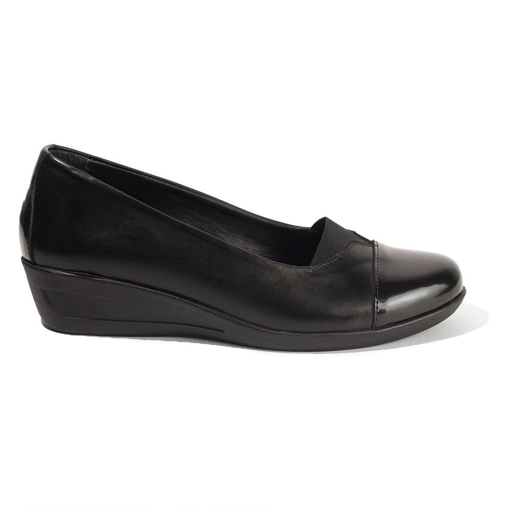 Women Black Leather Shoes #2692