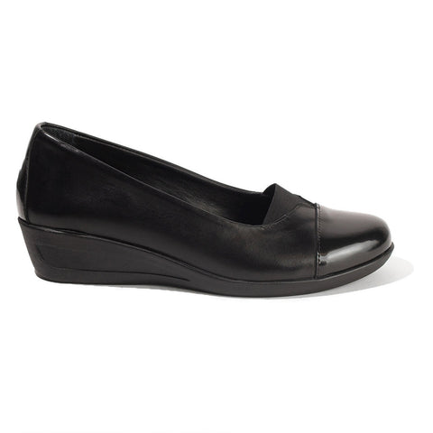 Women Black Leather Shoes #2692