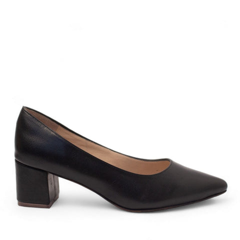 Women Black Leather Shoes #2716