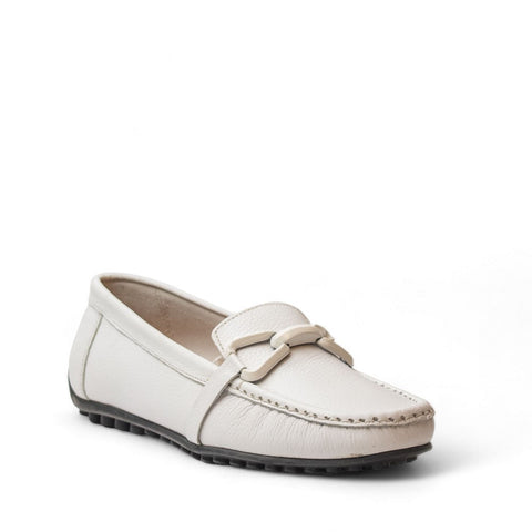 Women white Leather Espadrilles #2798