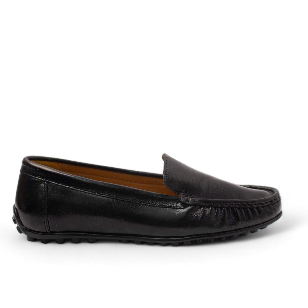 Women Black Vernis Leather Espadrilles #2801