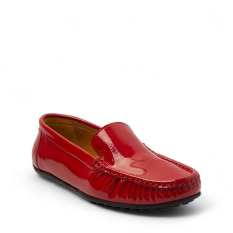 Women Red Vernis Leather Espadrilles #2802