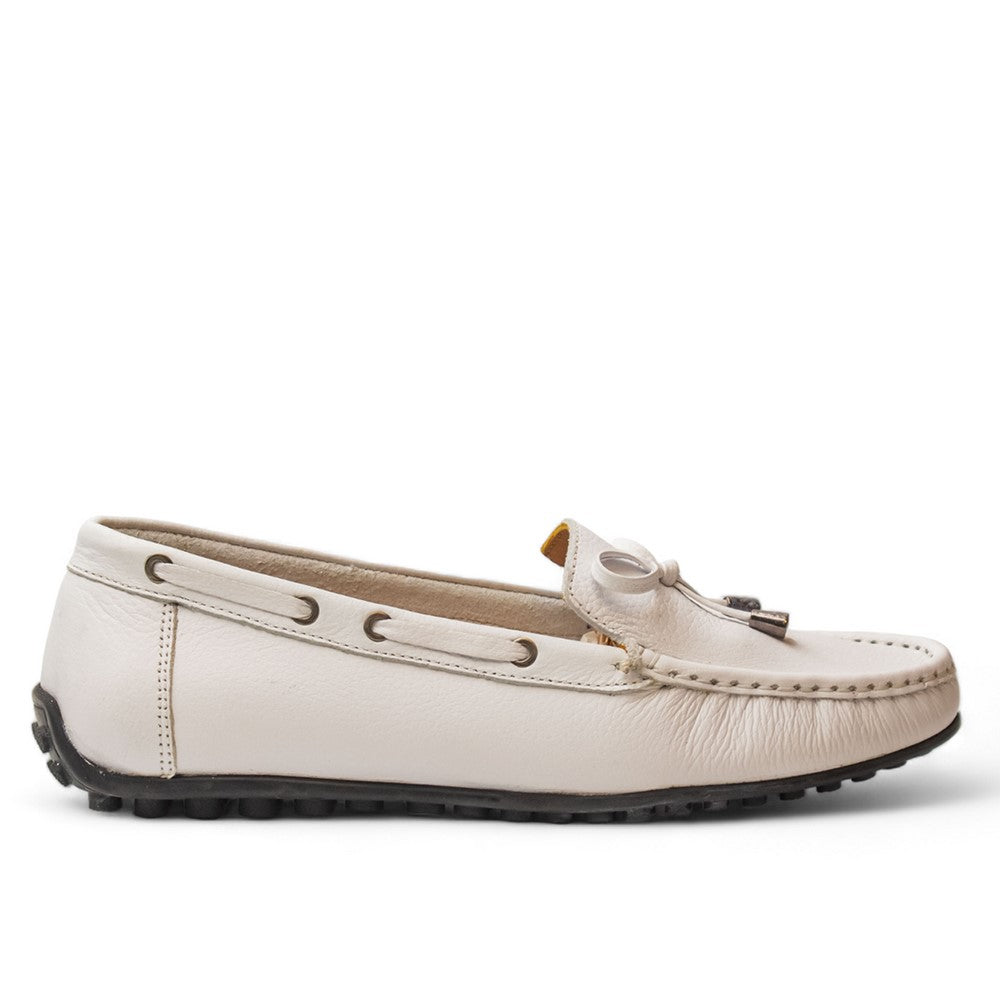 Women white Leather Espadrilles #2821