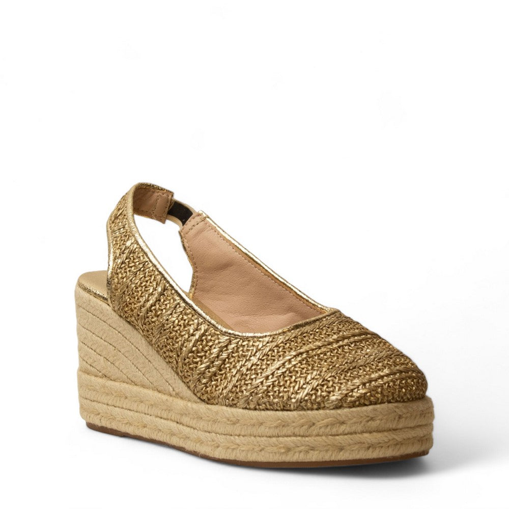 Women Gold KHESH Wedges #2999