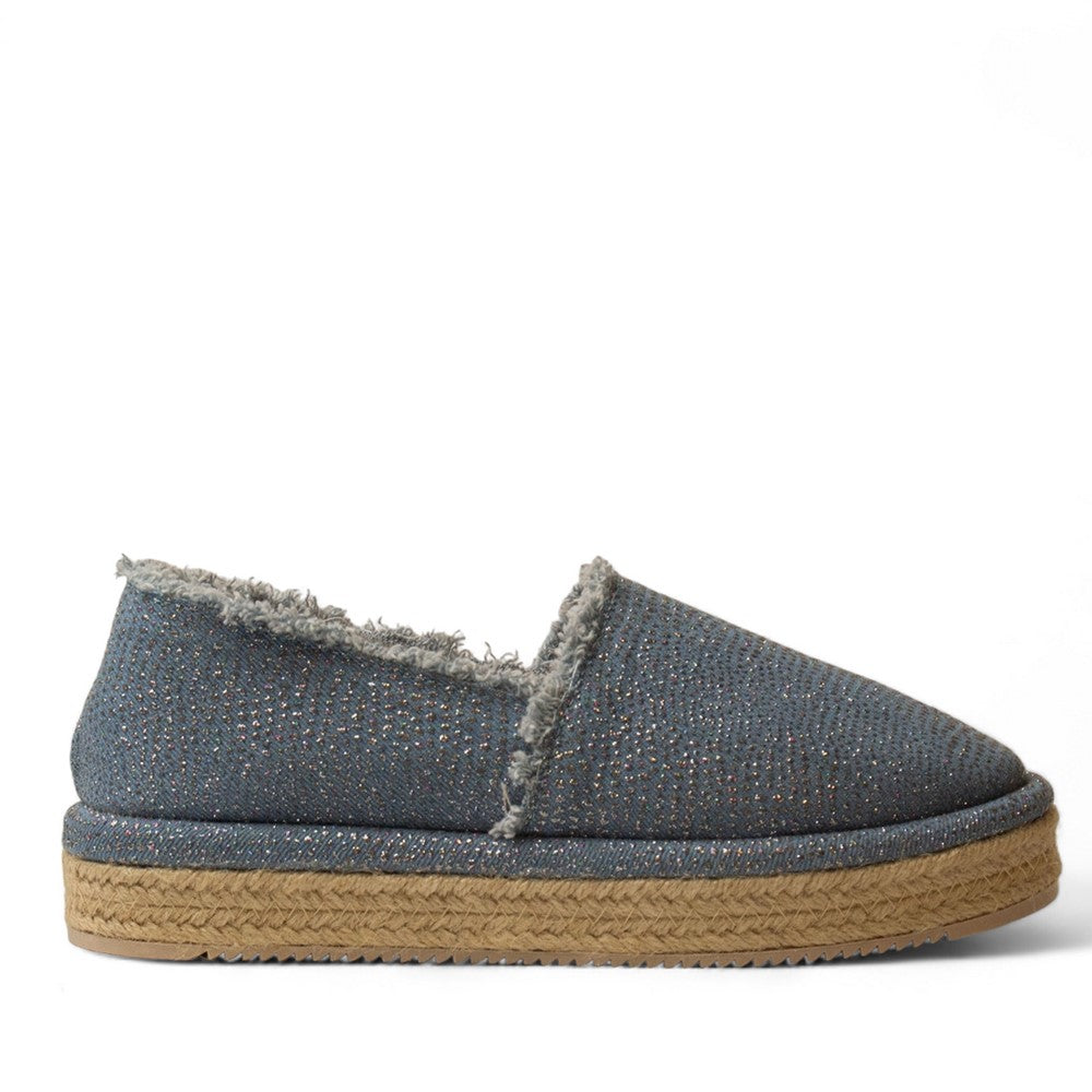 Women Light Blue Cloth Espadrilles #3014