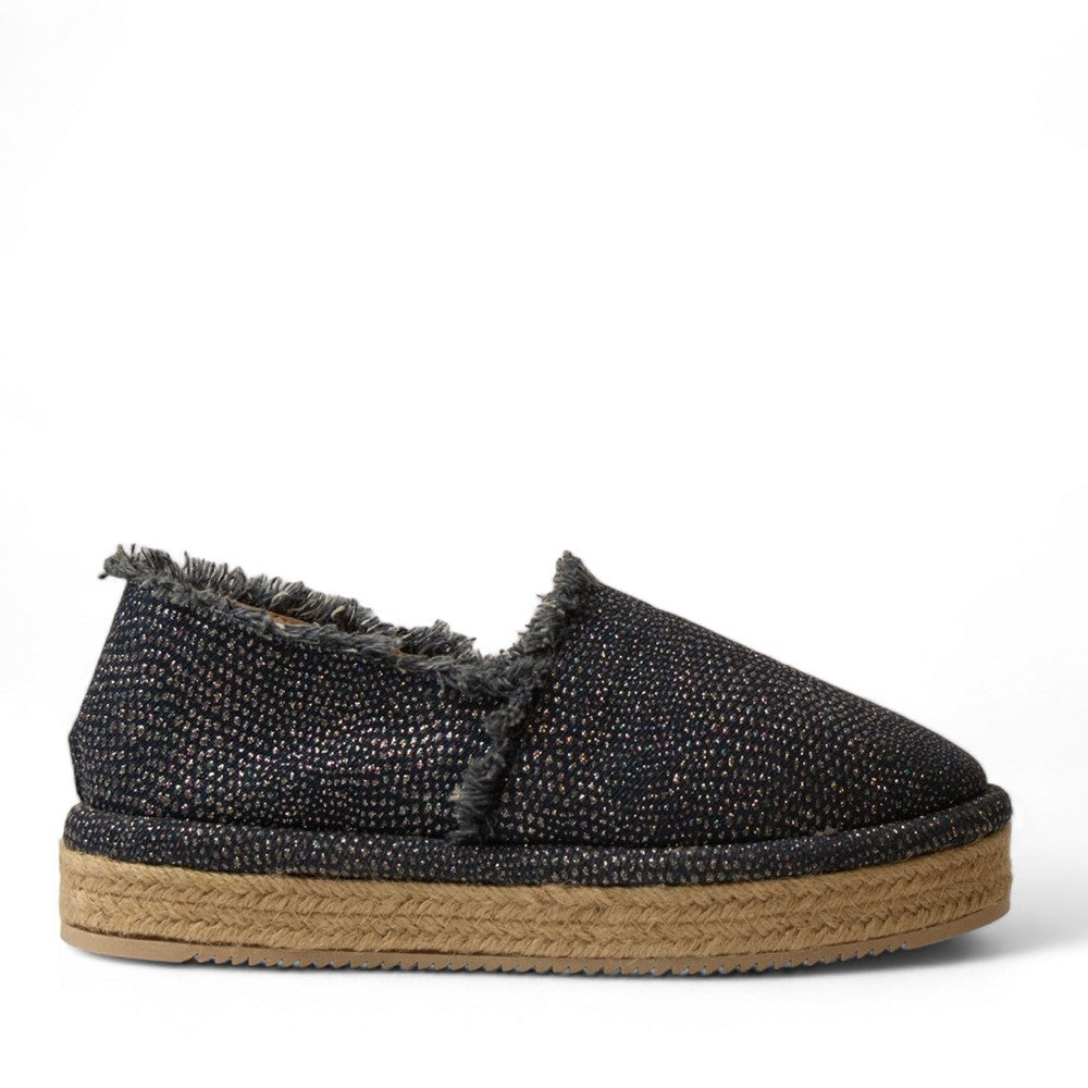 Women Blue Cloth Espadrilles #3016