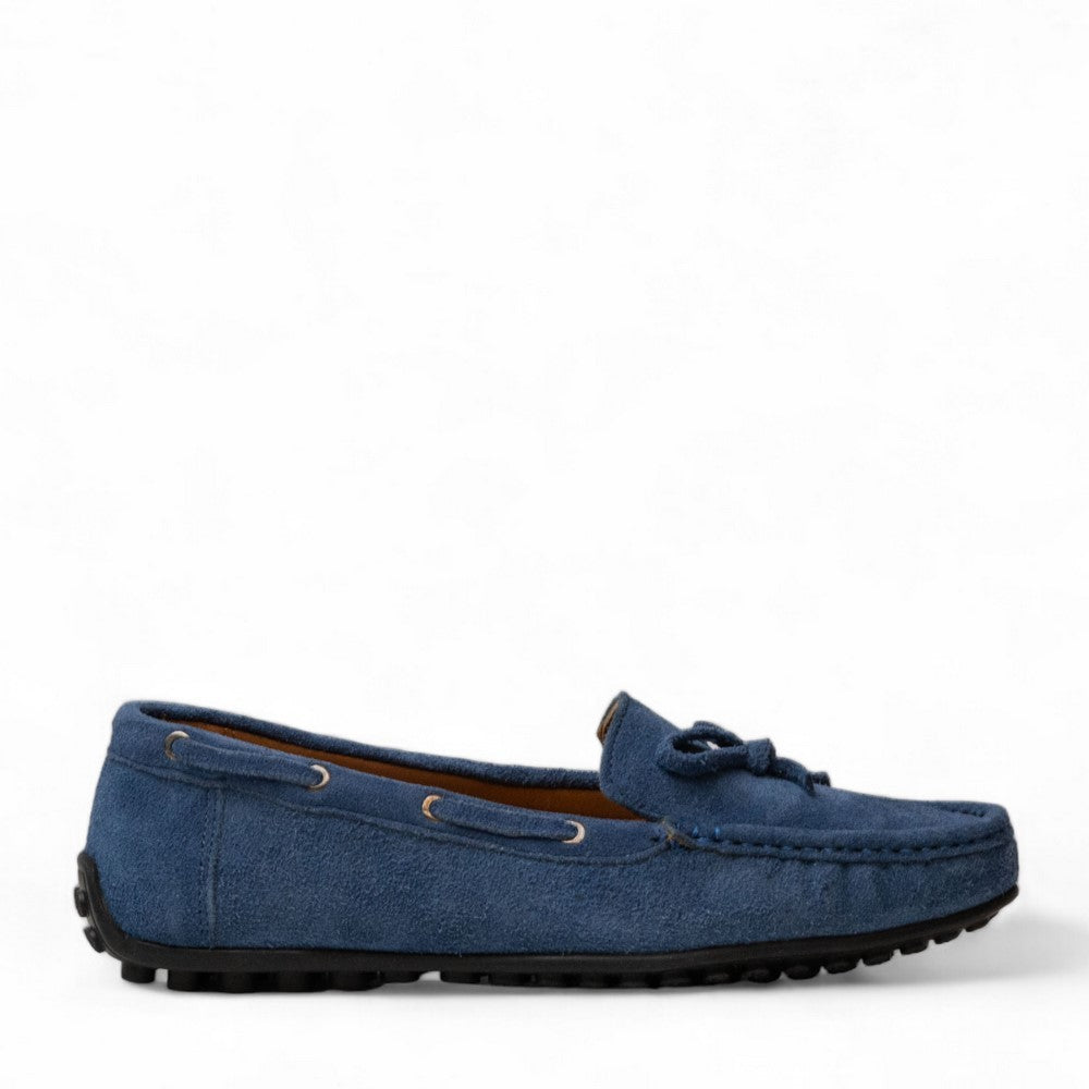 Women Dark Blue Chamois Espadrilles #3055