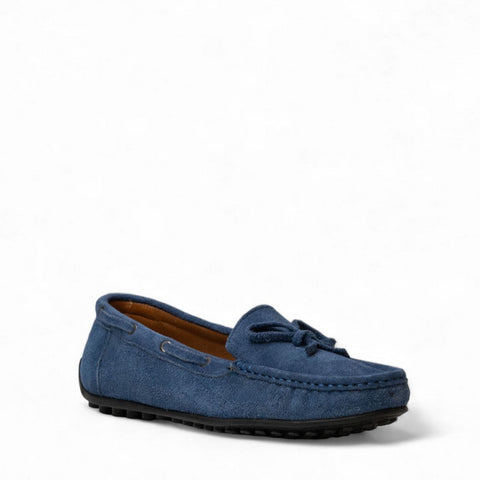 Women Dark Blue Chamois Espadrilles #3055