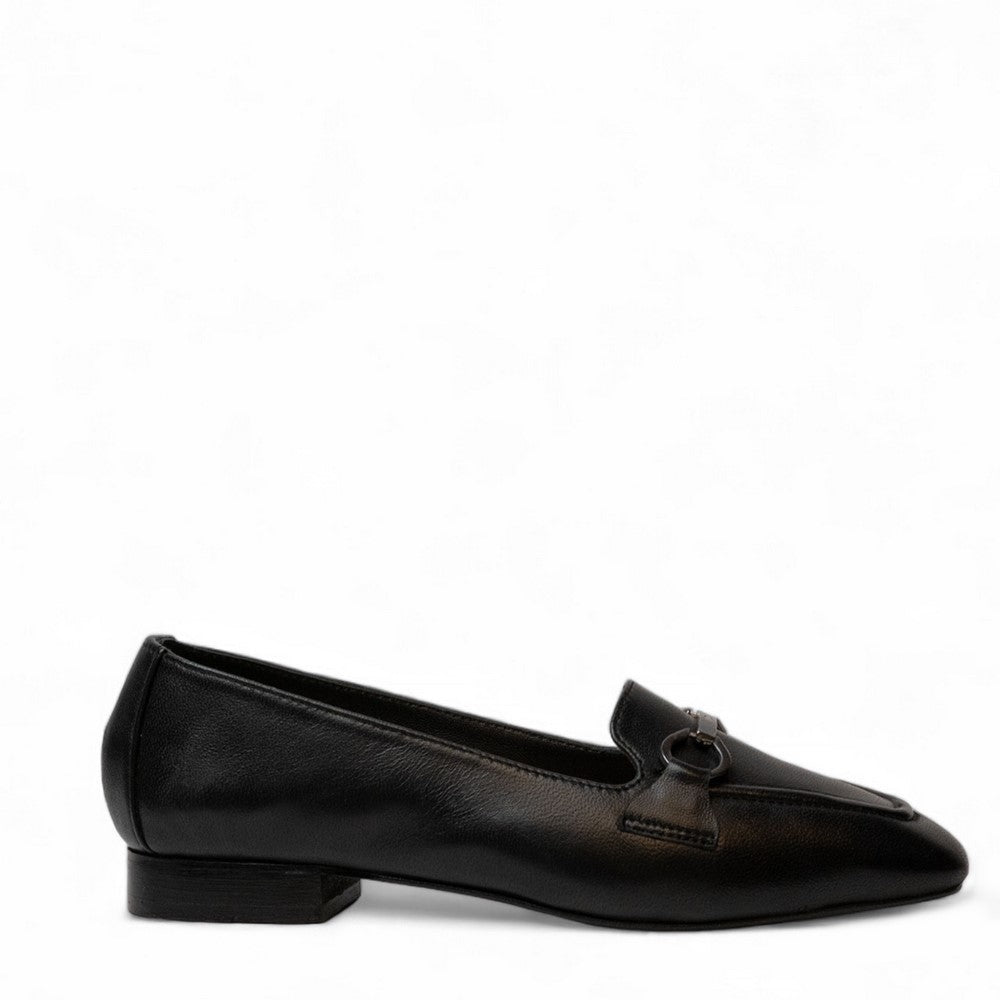 Women Black Leather Shoes #3074