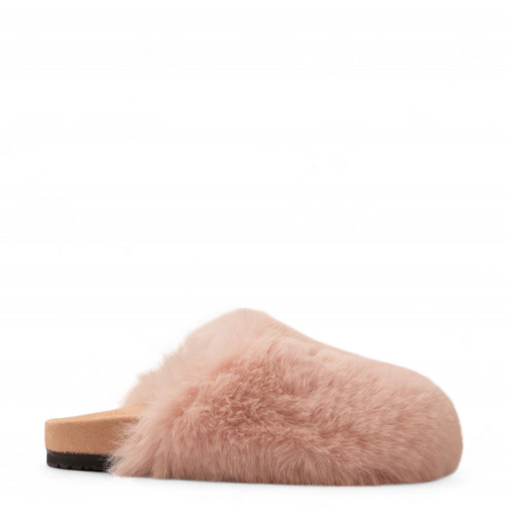 Women Rose Fur Slipper #3128