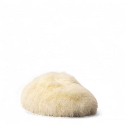 Women white Fur Slipper #3138