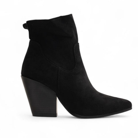 Europeon Union Women Black Chamois Half Boot #3176