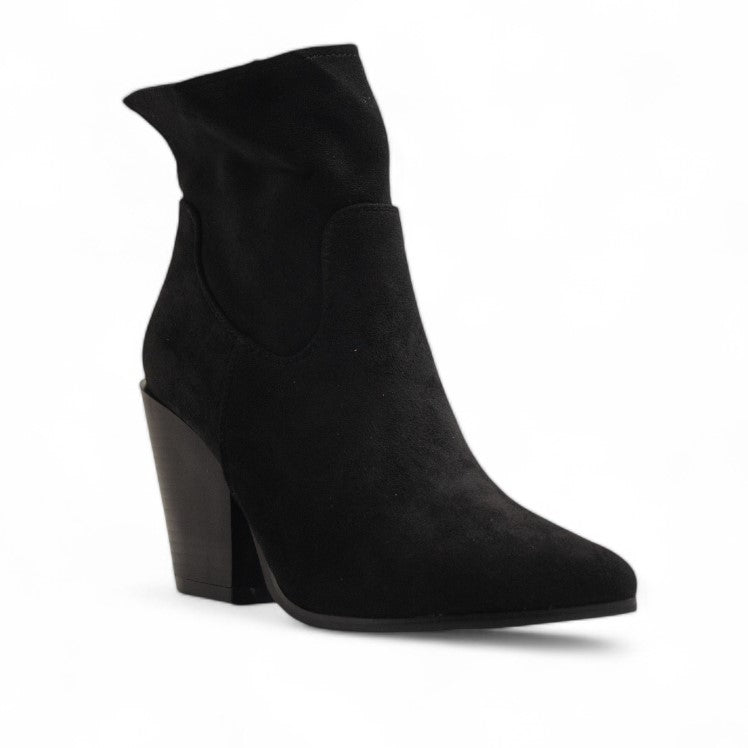 Europeon Union Women Black Chamois Half Boot #3176