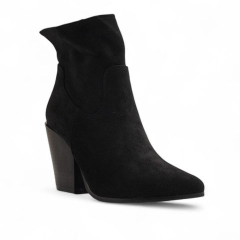 Europeon Union Women Black Chamois Half Boot #3176