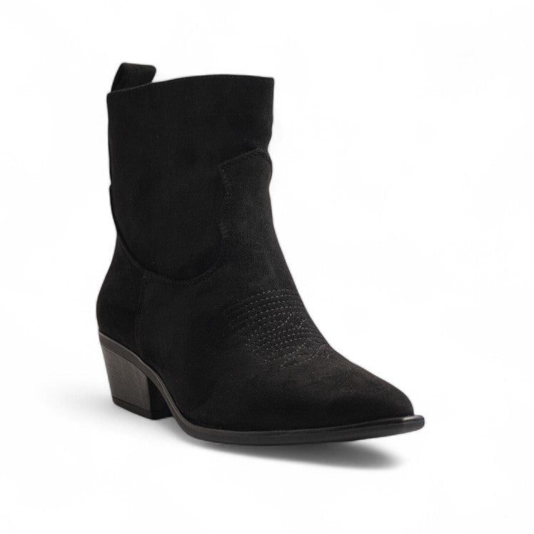 Europeon Union Women Black Chamois Half Boot #3179