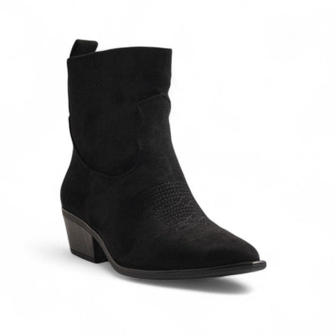 Europeon Union Women Black Chamois Half Boot #3179