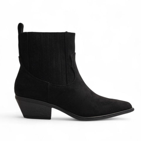 Europeon Union Women Black Chamois Half Boot #3182