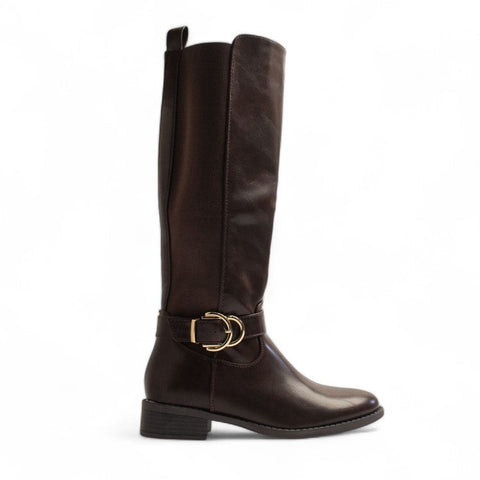 Europeon Union Women Brown Leather Boot #3196