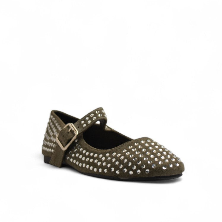 Europeon Union Women Kaki Chamois Ballerina #3200