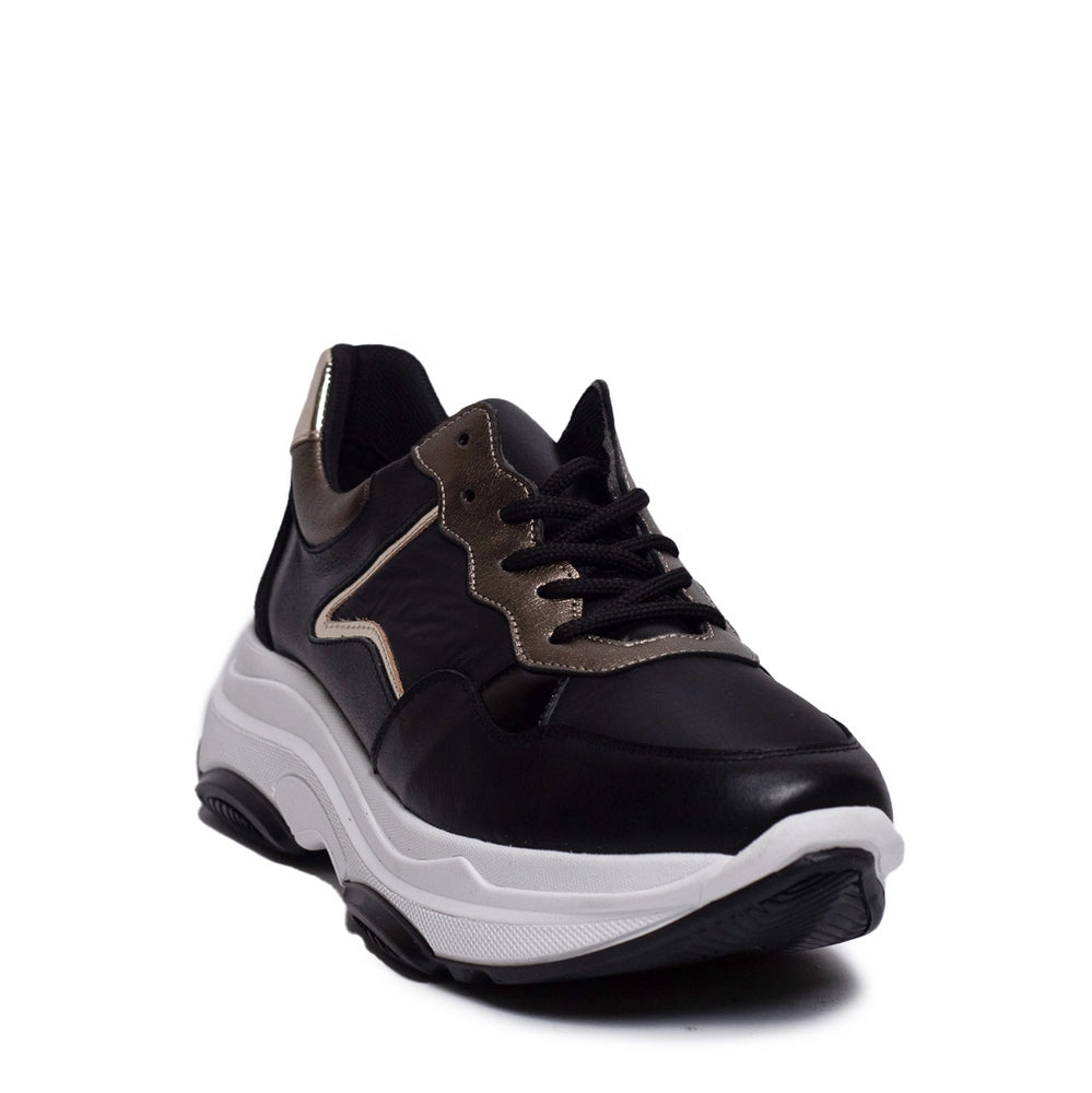 Spanish Women Black Leather Shoes #0321