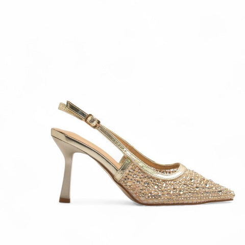 Europeon Union Women Gold Glitter Soiree #3315