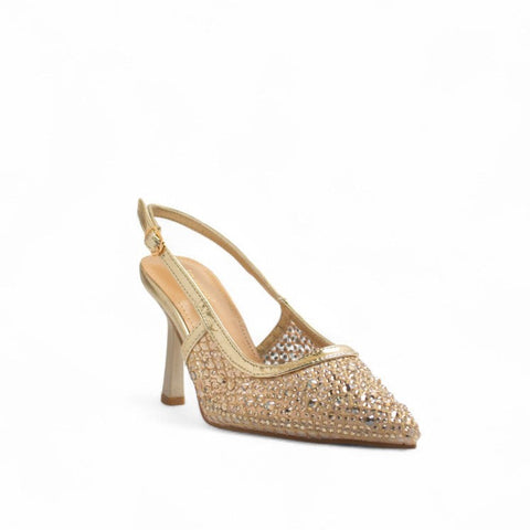 Europeon Union Women Gold Glitter Soiree #3315