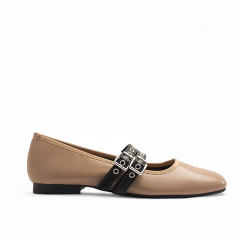 Europeon Union Women Cafe Leather Ballerina #3322