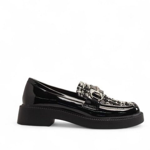 Europeon Union Women Black Vernis Leather Shoes #3327