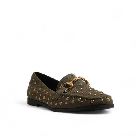 Europeon Union Women Kaki Chamois Shoes #3351